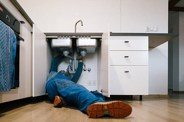 Professional Emergency Plumber technician working in Edgerton, WI